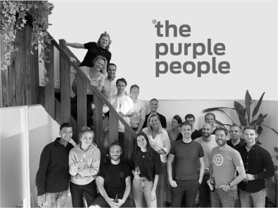 Het digital team van Ajax bij The Purple People